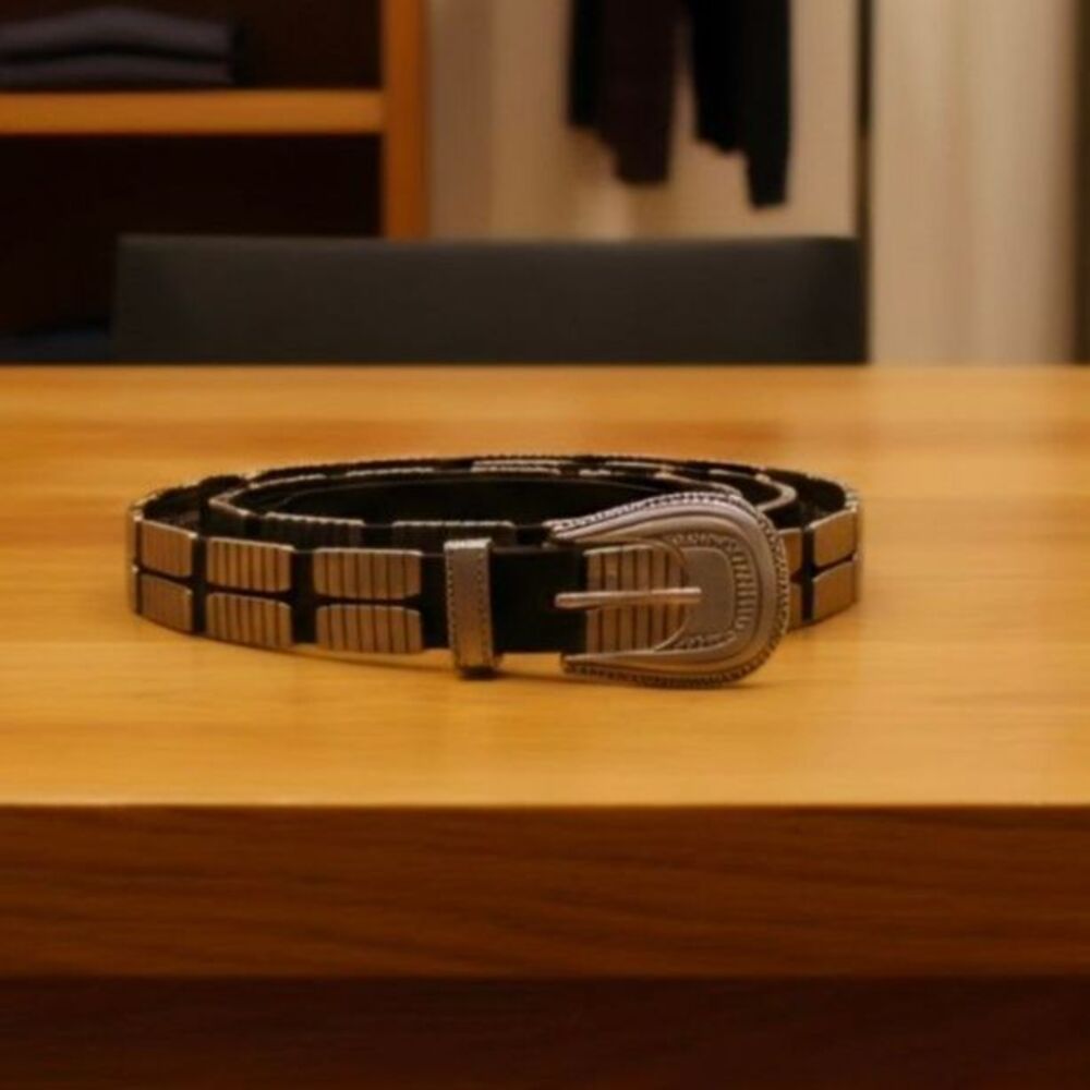 Vintage Women’s Cache Black Leather Belt – Size Small
